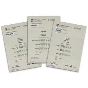 Sample Cambridge English: Young Learners certificates
