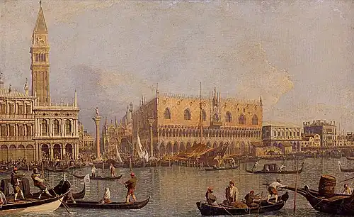 Canaletto, Veduta del Palazzo Ducale di Venezia