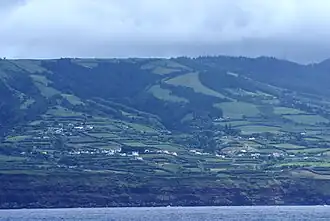 Candelária as seen from southern coast, São Miguel