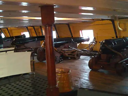 The gun deck