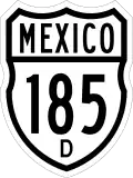 Federal Highway 185D shield