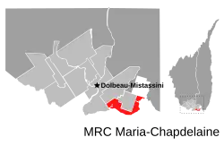 Location of Péribonka