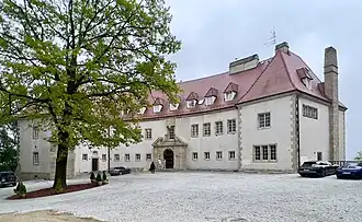 Przegorzały Castle (germ. Schloss Wartenberg) in Kraków (by Adolf Szyszko-Bohusz, Richard Pfob, Hans Petermair, 1941–43)