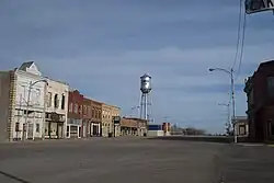Water Tower and Downtown (2012) (view from near the Ball of Twine)