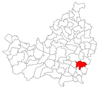 Location in Cluj County