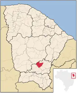 Location in Ceará state