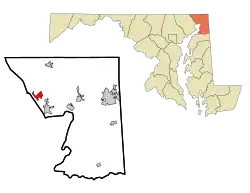 Location of Port Deposit, Maryland