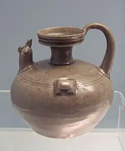 Celadon jar, Eastern Jin, 317–420 CE.