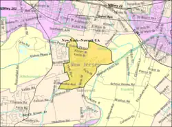 Census Bureau map of Manville, New Jersey