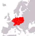 Central Europe, as defined by E. Schenk (1950)[112]