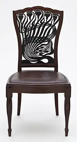 Chair designed by Arthur Mackmurdo (1882–83)