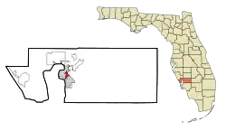 Location in Charlotte County and the state of Florida