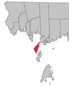 Location within Charlotte County.