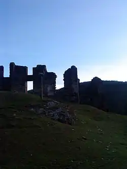 The ruins of the château in Saint-Julien-d'Arpaon