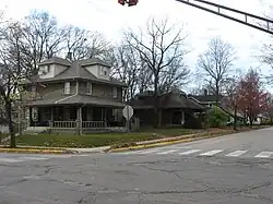 A photo of houses within the Chauncey-Stadium Avenues Historic District