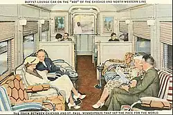 Lounge car, c. 1930s.