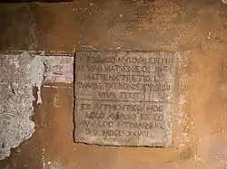 Roman tombstone from 1778