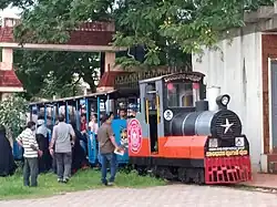 Children's train 'Balamangala Express' at Kadri Park in Mangaluru
