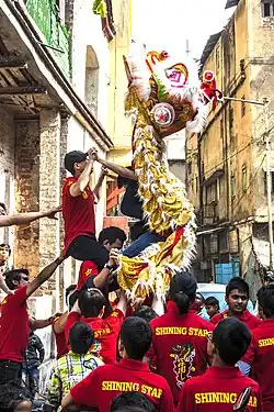 Chinese New Year celebrations in Tiriti Bazaar in 2014