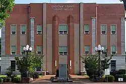 The Choctaw County Courthouse in Hugo.