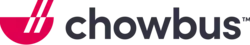 Chowbus logo, containing a minimal magenta silhouette of a bowl and a pair of chopsticks to the left. To the right is the word "chowbus" in all lowercase in Okta Neue Bold font. There is a "TM" trademark symbol to the right of the word.