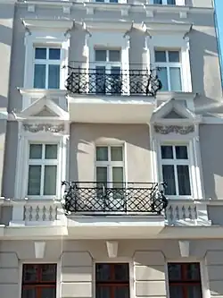 Detail of the balconies