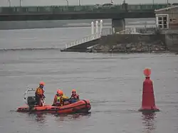 Civil Defence training in the River Shannon, Limerick