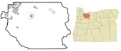 Location of Estacada, Oregon