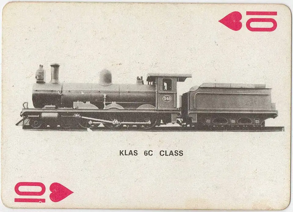 OVGS 6th Class L2 no. 73, CSAR Class 6-L2 no. 349, SAR Class 6C no. 544, with a Type YC tender