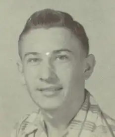Trahan as a junior in high school, 1955