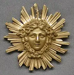 Clock ornament; 18th century; gilt-bronze; overall: 9.2 × 8.9 × 1.9 cm; Metropolitan Museum of Art (New York City)