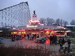 Mamba towering over Coaster's Drive In