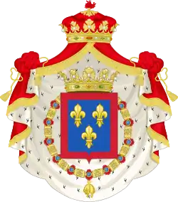 Coat of arms of Enrique as Duke of Seville (1848–1870)