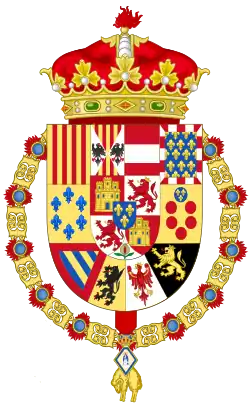 Arms as Infante of Spain (1927–1931/1933)