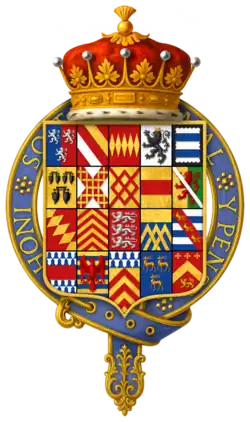 Quartered Arms of Sir William Herbert, 3rd Earl of Pembroke (tenth creation)