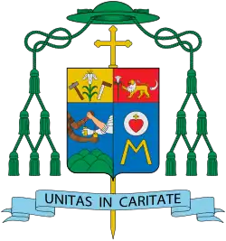 Coat of arms as Bishop of Tagbilaran.