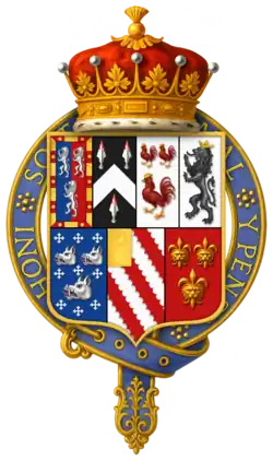 Quartered Arms of Sir William Herbert, 1st Earl of Pembroke (tenth creation)