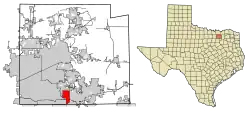 Location of Murphy in Collin County, Texas