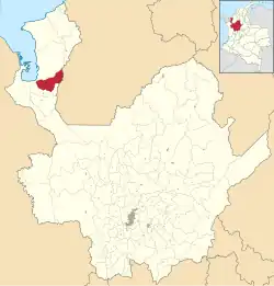 Location of the municipality and city of Apartadó in the Antioquia Department of Colombia