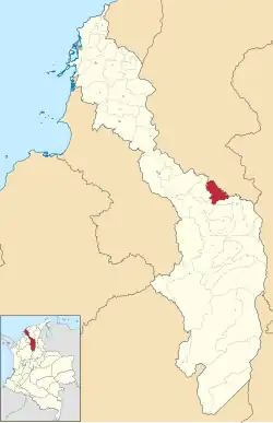 Location of the municipality and town of Margarita, Bolívar in the Bolívar Department of Colombia