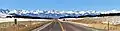 Sangre de Cristo Range with road pointed at Horn Peak