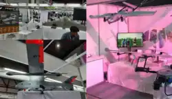 Various local-made drones at Indonesia Drone Expo 2024