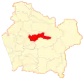 Location in the Araucanía Region