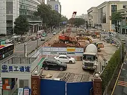 Station construction site (February 2023)