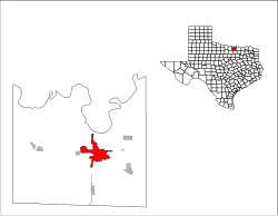 Location of Gainesville, Texas