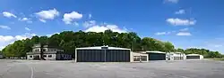 Hangars and buildings at the Cornelia Fort Airpark in Nashville, Tennessee