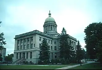 Cortland County Courthouse, built 1922-1923 in Cortland, New York, was listed on the National Register in 1974.