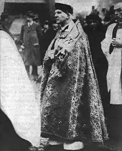Cosmo Gordon Lang, as Prelate of the Venerable Order of Saint John, at the Grand Priory Church of the Order of St John of Jerusalem, Clerkenwell, London, on 11 January 1918