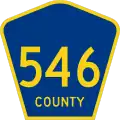 County Road 546 marker
