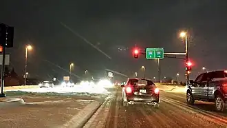 Intersection in Vadnais Heights